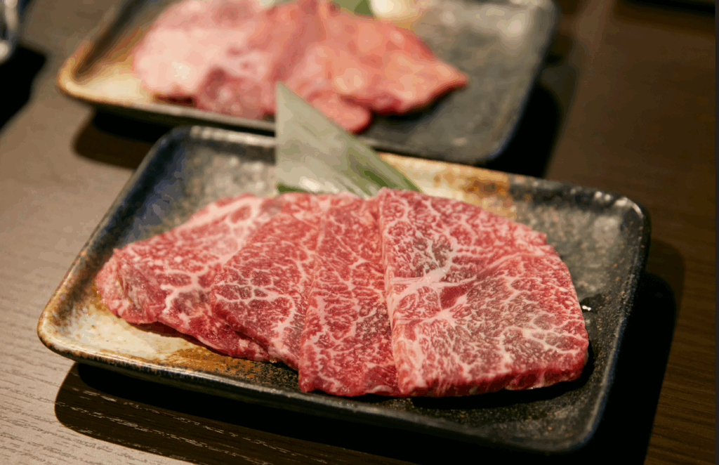 Premium meats centered around Kobe beef