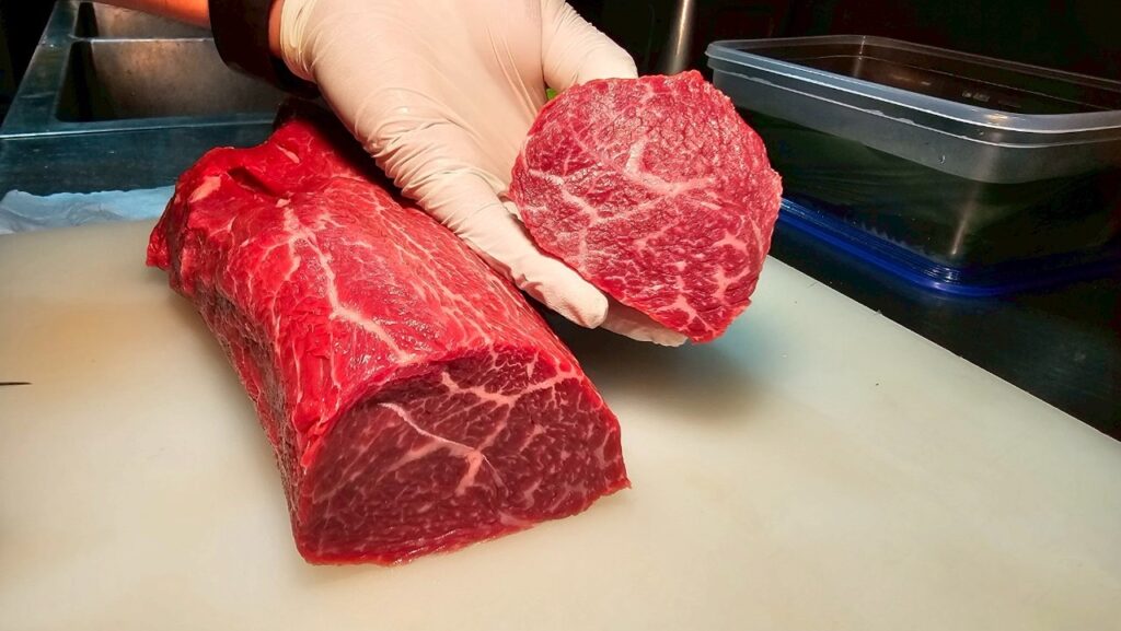 Premium meats centered around Kobe beef